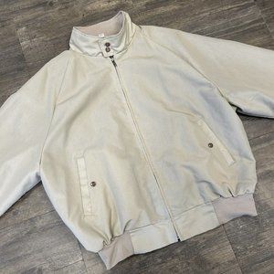 Vintage Saddlebrook Harrington Jacket Men Size 2X USA Made Tan/Khaki Plaid Lined
